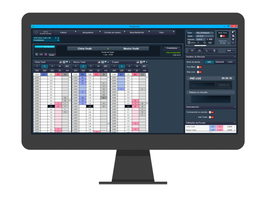 traderline - Software para Trading Esportivo